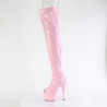 Pleaser ADORE-3011HWR Rose Hologram Overknee Boots