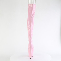 Pleaser ADORE-3011HWR Rose Hologram Overknee Boots