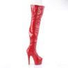 Pleaser ADORE-3011HWR Red Hologram Overknee Boots