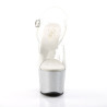 Pleaser SKY-308MG Transparent Silver Sale Women