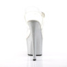 Pleaser SKY-308MG Transparent Silver Sale Women
