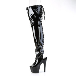 Pleaser ADORE-3017 Patent Platform Overknee Boots