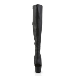 Pleaser ADORE-3019 Black Platform Over The Knee Boots