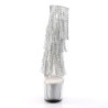 Pleaser ADORE-1017SRS Transparent Silver Strass Boots