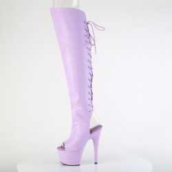 Pleaser ADORE-3019 Lavender Platform Over The Knee Boots