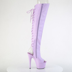 Pleaser ADORE-3019 Lavender Platform Over The Knee Boots