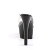 Pleaser ASPIRE-601 Transparent Black High Heeled Mules