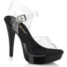 Fabulicious COCKTAIL-508 Black High Heeled Bridal Sandals