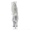 Pleaser ADORE-1017SRS Transparent Silver Strass Boots