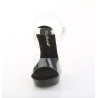 Fabulicious COCKTAIL-508 Black High Heeled Bridal Sandals