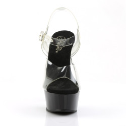 Pleaser DELIGHT-608 Black Platform Pole Dance High Heels