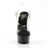 Pleaser DELIGHT-608 Black Platform Pole Dance High Heels