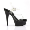 Pleaser DELIGHT-608 Black Platform Pole Dance High Heels