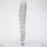 Pleaser ADORE-3019C-RSF Silver Fringes Overknee Boots