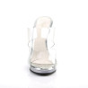 Fabulicious FLAIR-402 Transparent High Heeled Mules