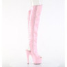 Pleaser ADORE-3019HWR Rose Hologram Women Boots