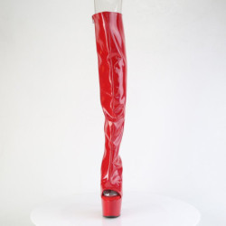 Pleaser ADORE-3019HWR Red Hologram Women Boots