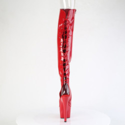 Pleaser ADORE-3019HWR Red Hologram Women Boots