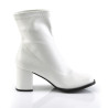 Funtasma GOGO-150 White Vegan Chunky Ankle Boots