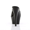 Pleaser KISS-201 Black Patent High Heeled Mules Women