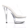Pleaser KISS-202 Transparent High Heeled Mules Women