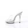 Fabulicious LIP-101LS Transparent High Heeled Mules