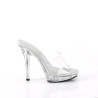 Fabulicious LIP-101LS Transparent High Heeled Mules