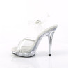Fabulicious LIP-108R Clear Strass High Heeled Sandals