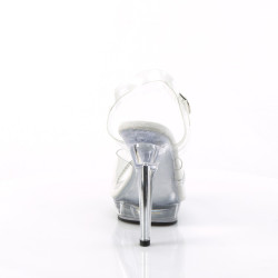 Fabulicious LIP-108R Clear Strass High Heeled Sandals