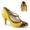 Pin Up Couture PEACH-03 Yellow Vegan Leather Sale Women