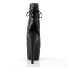 Pleaser ADORE-1018 Black Vegan Leather Ankle Boots