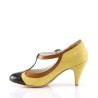 Pin Up Couture PEACH-03 Yellow Vegan Leather Sale Women