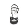 Fabulicious ROMANCE-313 Black Satin Vegan Women Shoes