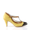 Pin Up Couture PEACH-03 Yellow Vegan Leather Sale Women