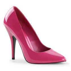 Pleaser SEDUCE-420 Pink Pointed Toe Heeled Pumps
