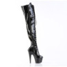 Pleaser ADORE-3023 Platform Laced Thigh High Boots