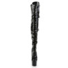 Pleaser ADORE-3028 Patent Buckle Thigh High Boots