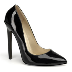 Pleaser SEXY-20 Patent Pointed Toe Stiletto Heeled Pumps