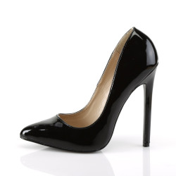 Pleaser SEXY-20 Patent Pointed Toe Stiletto Heeled Pumps