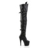 Pleaser ADORE-3028 Vegan Buckle Thigh High Boots