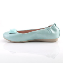 Pin Up Couture OLIVE-08 Baby Blue Vegan Leather Sale