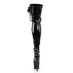 Fabulicious SULTRY-608 Clear High Heel Platform Sandal