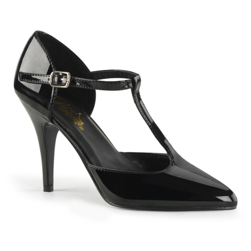 Pleaser VANITY-415 T-Strap D'orsay Heeled Pumps Pleaser VANITY-415 T-Strap D'orsay Heeled Pumps