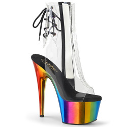 Pleaser ADORE-1018RC Transparent Rainbow Chrome Sale
