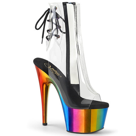 Pleaser ADORE-1018RC Transparent Rainbow Chrome Sale