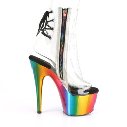 Pleaser ADORE-1018RC Transparent Rainbow Chrome Sale