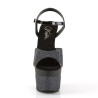 Pleaser ADORE-709-2G Black Glitter Sale Women