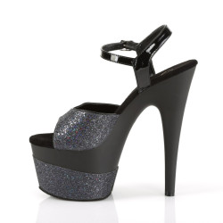 Pleaser ADORE-709-2G Black Glitter Sale Women