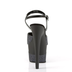 Pleaser ADORE-709-2G Black Glitter Sale Women