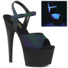 Pleaser ADORE-709REFL Green Reflective Black Sale Women
